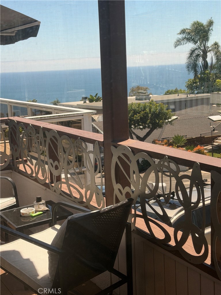 Patio right of the Front Patio with and Incredible View of the Ocean - 1080 Noria, Laguna Beach CA 92651 - photo 3