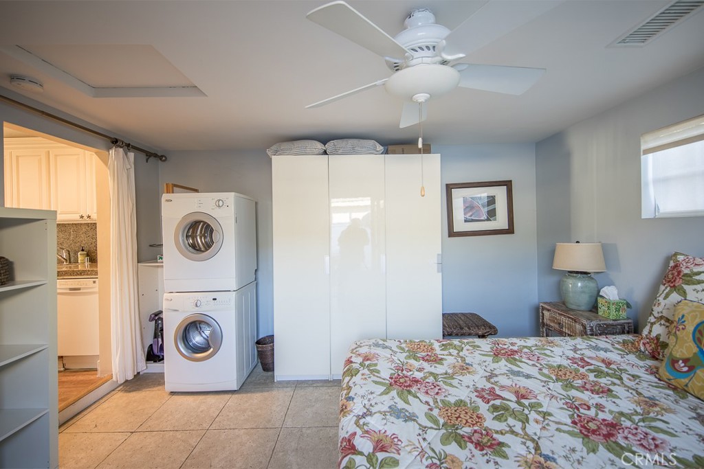 Bedroom 1 Stackable Laundry Linen Closet - 1086 Glenneyre Street, Laguna Beach CA 92651 - photo 23