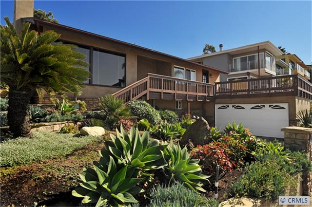 View of the Front with Large Viewing Deck - 1090 BAJA Street, Laguna Beach CA 92651 - photo 1