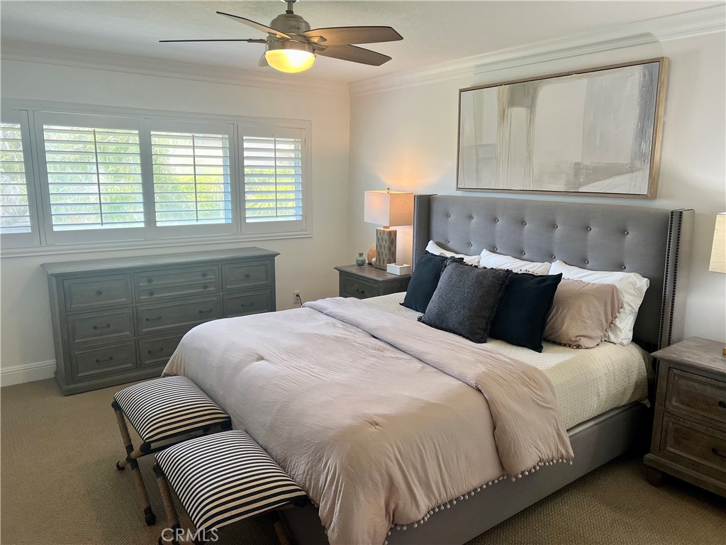 Primary Bedroom-king bed - 110 Blue Lagoon, Laguna Beach CA 92651 - photo 9