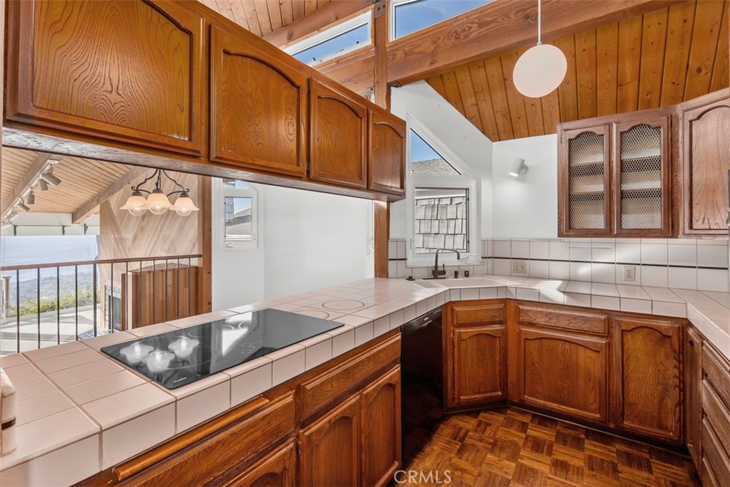 Kitchen with ocean views and elevated ceilings - 1325 La Mirada Street, Laguna Beach CA 92651 - photo 19