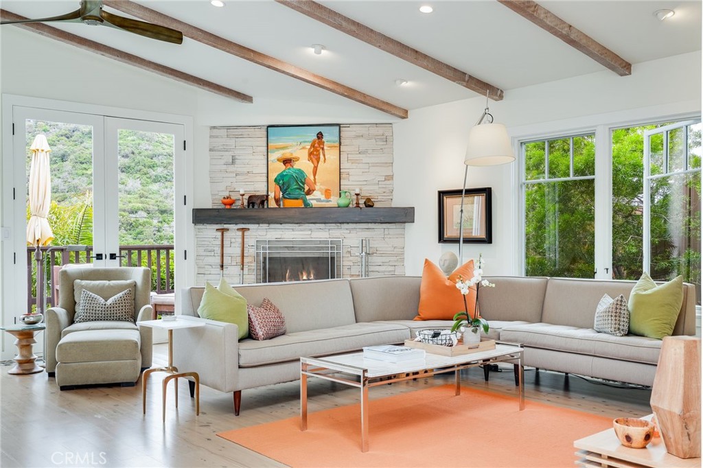 Most of the house carries unobstructed views of dedicated hillside open space, with virtually no sightlines into the hou - 1375 Bluebird Canyon Drive, Laguna Beach CA 92651 - photo 1