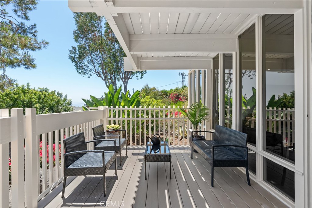 deck off of the first level - 1494 Bluebird Canyon Drive, Laguna Beach CA 92651 - photo 20