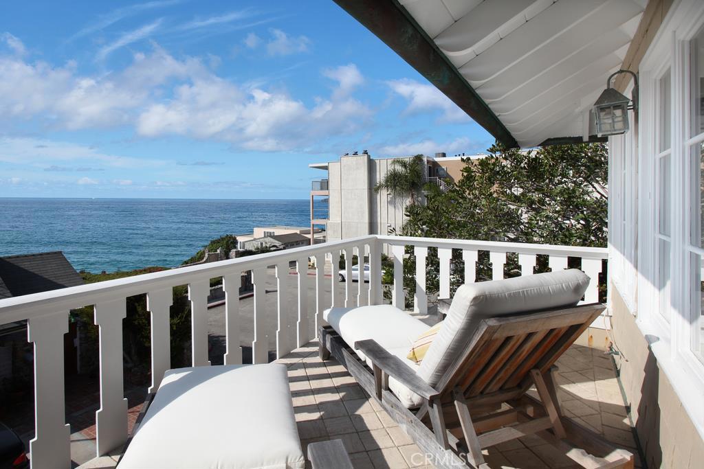 Master Bedroom Deck with Ocean Views - 155 CLEO, Laguna Beach CA 92651 - photo 1