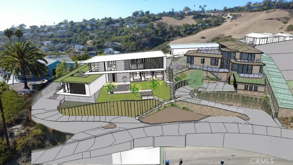 Great example of how the two homes will complement each other. 1560 on the R. 1550 on the L. - 1560 Bluebird Canyon Drive, Laguna Beach CA 92651 - photo 6