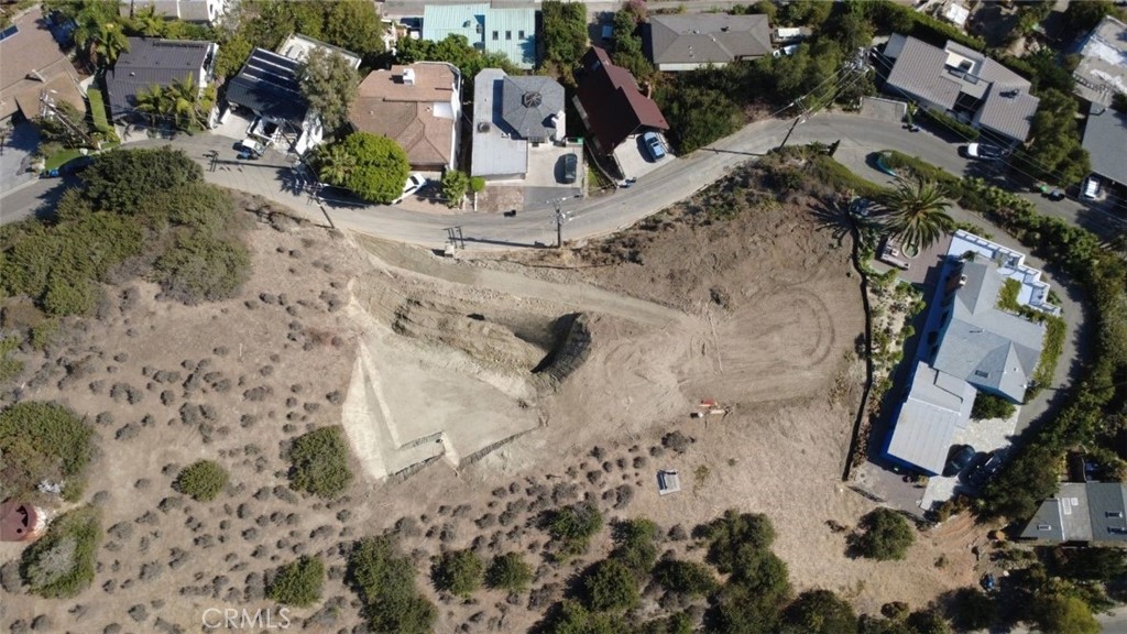 1560 overhead of Rough Grading complete - 1560 Bluebird Canyon Drive, Laguna Beach CA 92651 - photo 12
