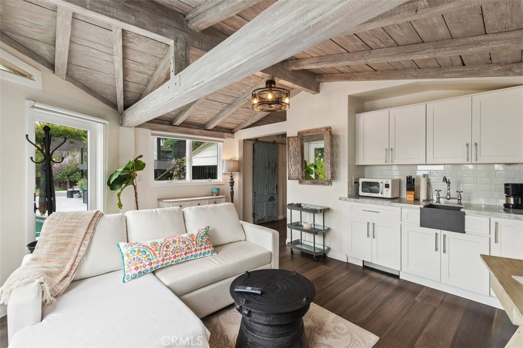 Living room and kitchen - 1737 Temple Hills Drive B, Laguna Beach CA 92651 - photo 4