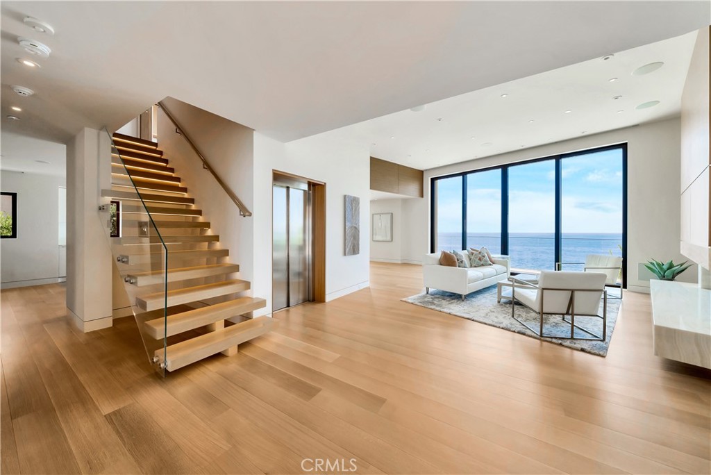 Stairs and elevator, which services all 4 levels - 18 Lagunita Drive, Laguna Beach CA 92651 - photo 4
