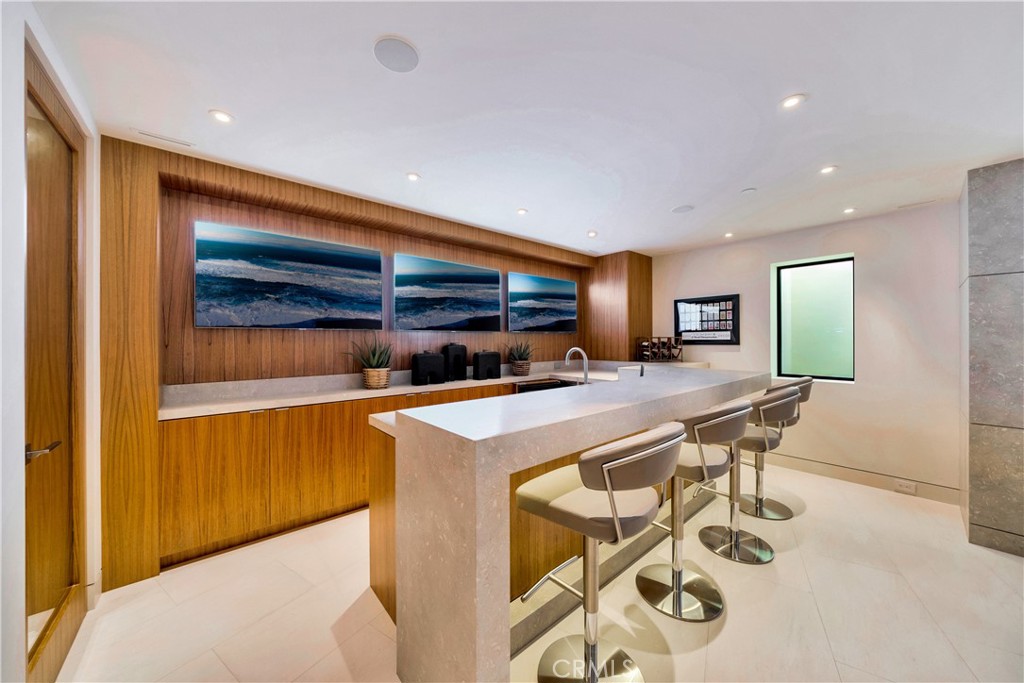 second bar with 3 tv's behind - 18 Lagunita Drive, Laguna Beach CA 92651 - photo 28
