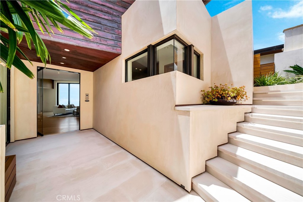 Wide steps to the front door - 18 Lagunita Drive, Laguna Beach CA 92651 - photo 37
