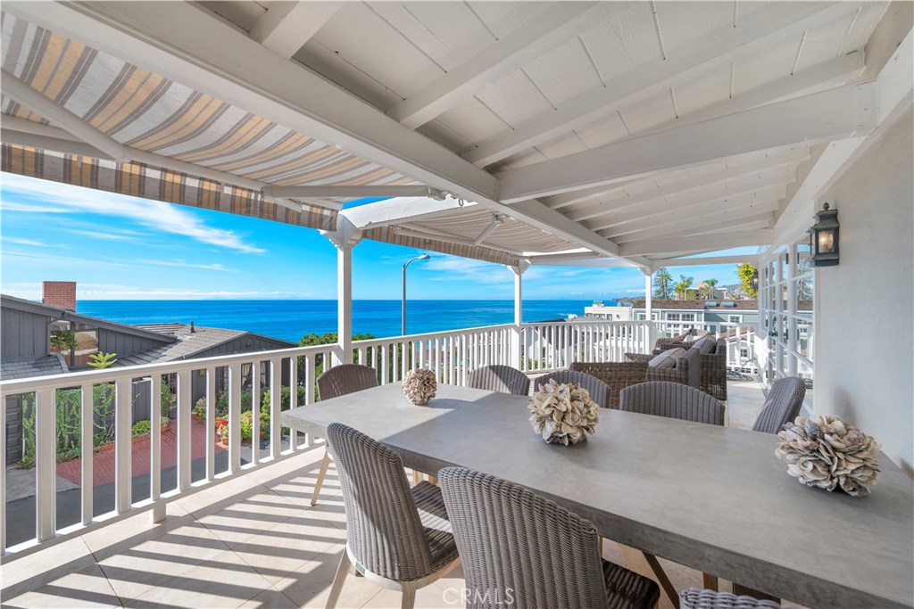 Large Ocean View Deck with Panoramic Views of the Ocean, Coastline, and Catalina...and surfers! - 1810 Ocean Way, Laguna Beach CA 92651 - photo 1