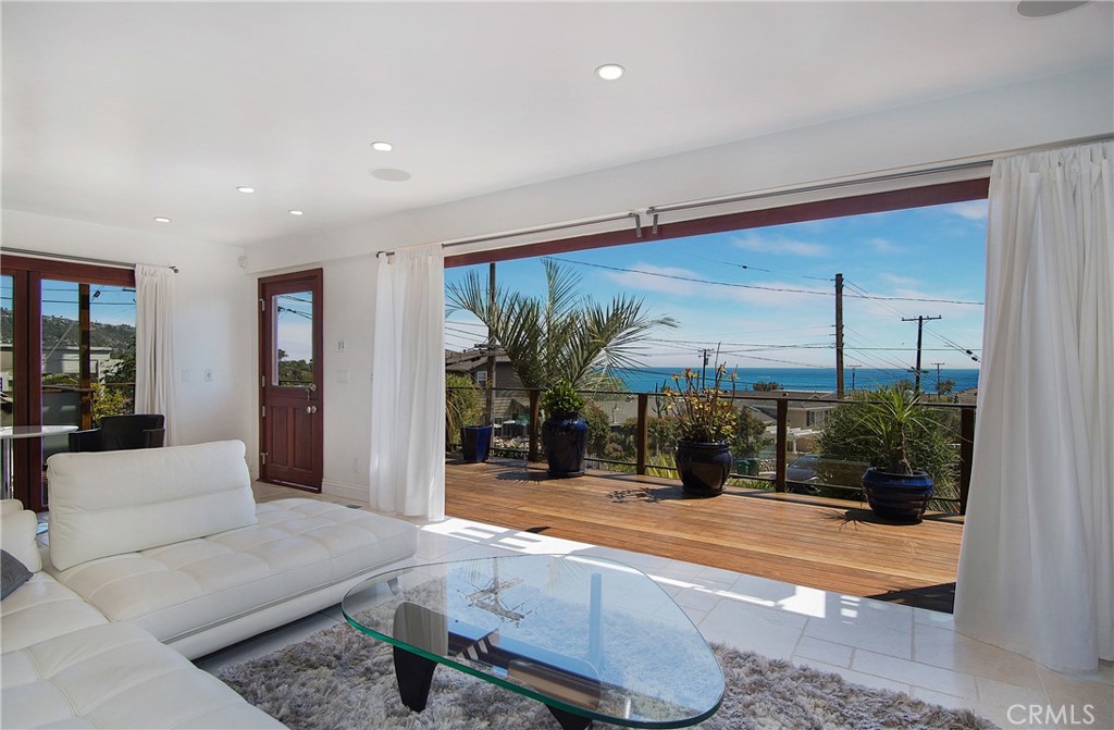 Ocean View from living room and wrap-around deck. - 183 Acacia Drive, Laguna Beach CA 92651 - photo 1