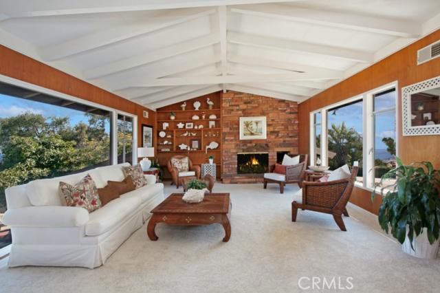MAIN HOUSE: Living Room with views North and South - both with ocean and coastal views - 1961 Temple Hills Drive, Laguna Beach CA 92651 - photo 1
