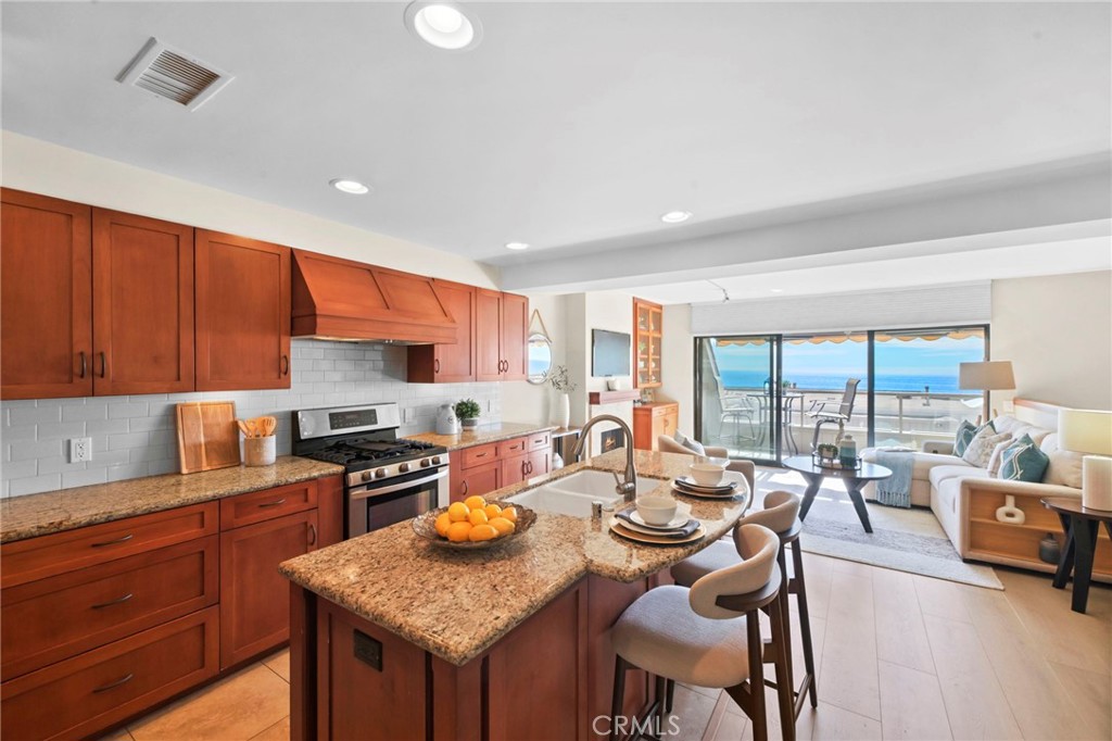 A better look at the kitchen island! - 21771 Ocean Vista Drive 29, Laguna Beach CA 92651 - photo 7