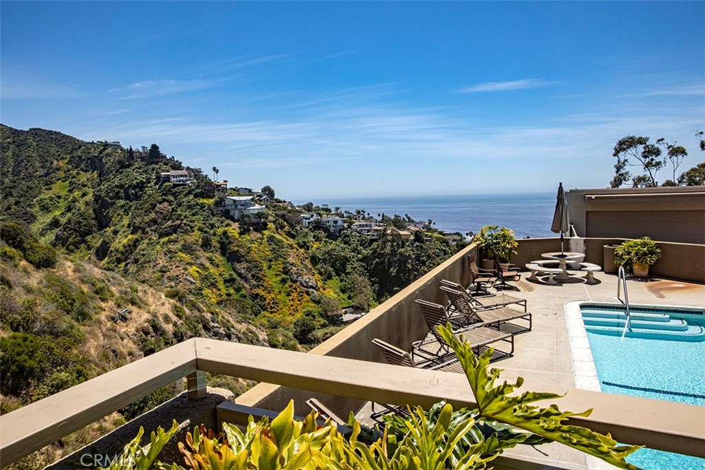 A view from the upper deck of the community pool. - 21771 Ocean Vista Drive 29, Laguna Beach CA 92651 - photo 37