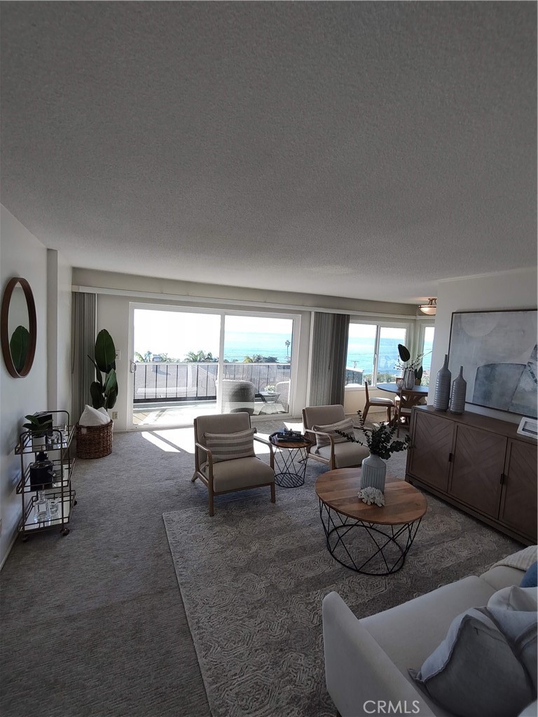 Living Room with ocean views - 240 Moss Street 15, Laguna Beach CA 92651 - photo 10