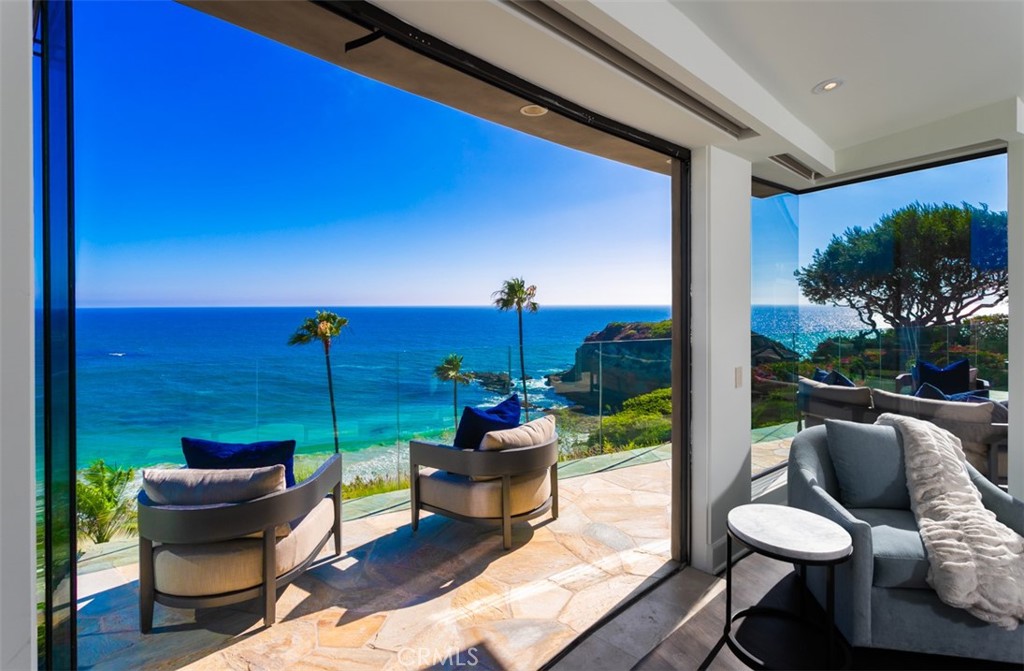 Primary Suite Balcony w/ sit down ocean views - 26 S La Senda Drive, Laguna Beach CA 92651 - photo 26