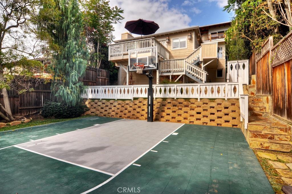 View of the cottage from the basketball court! - 274 Upland Road, Laguna Beach CA 92651 - photo 1