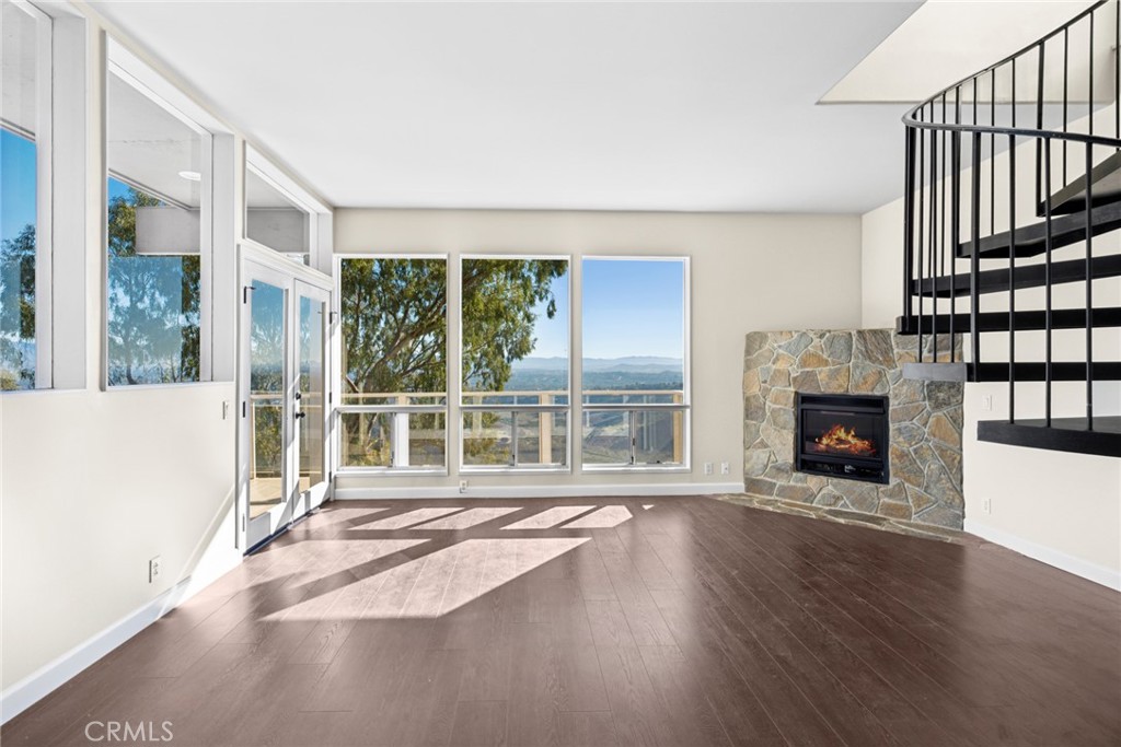 Secondary primary suite with fireplace. - 28752 Top of the World Drive, Laguna Beach CA 92651 - photo 17
