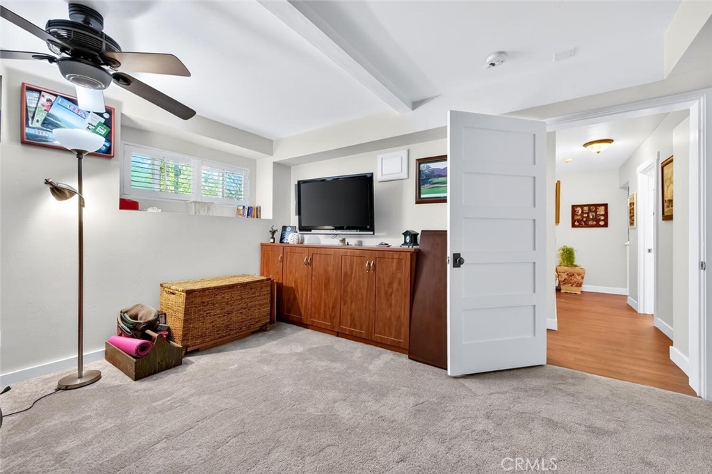 Third bedroom down stairs with a Murphy bed. - 2896 Terry Rd, Laguna Beach CA 92651 - photo 42