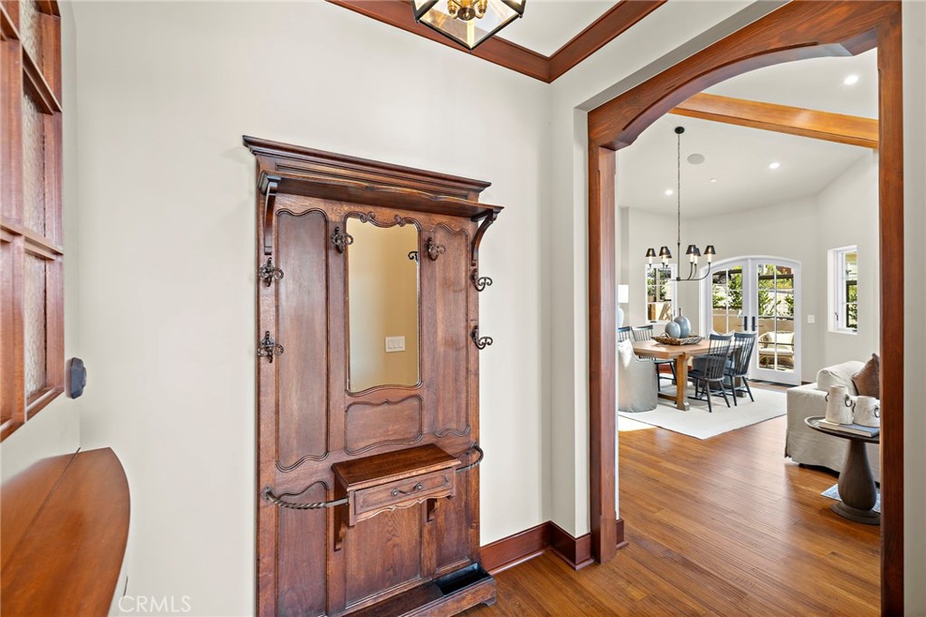 Dutch door entry with rich reclaimed Honduras mahogany accents throughout. - 3002 Dorn Court, Laguna Beach CA 92651 - photo 4