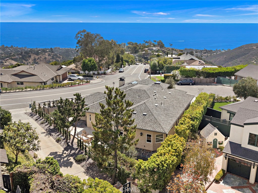 Aerial view looking at the back of the property. Easy distance to the beach and town. - 3002 Dorn Court, Laguna Beach CA 92651 - photo 35
