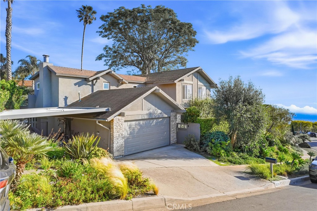 front view...2 car garage and carpport - 3078 Zell, Laguna Beach CA 92651 - photo 1