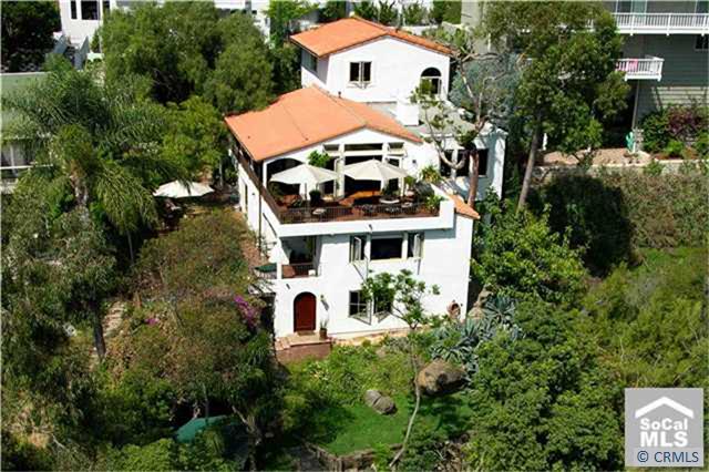 Aerial view of this enchanting Spanish villa in Coast Royal. - 31402 OCEAN VIEW Street, Laguna Beach CA 92651 - photo 1