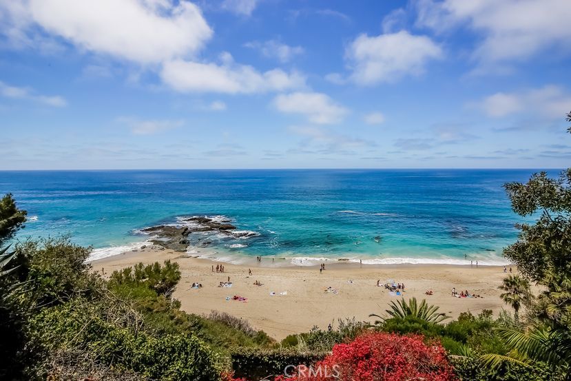 This is the view from the living room...surf breaking onto the beach. - 31505 Bluff Drive, Laguna Beach CA 92651 - photo 1