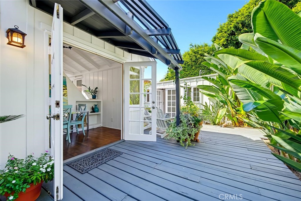 Enter this charming cottage through French doors. - 31521 Summit Road, Laguna Beach CA 92651 - photo 4