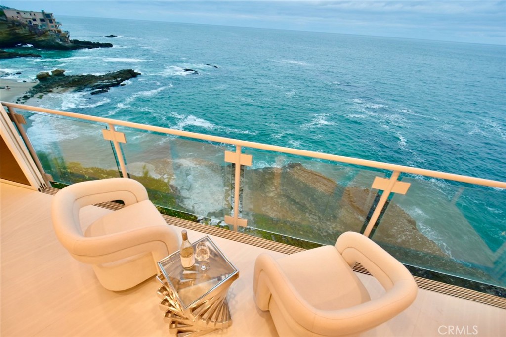 180 degree ocean views from the living area - 31561 Table Rock Drive 105, Laguna Beach CA 92651 - photo 4