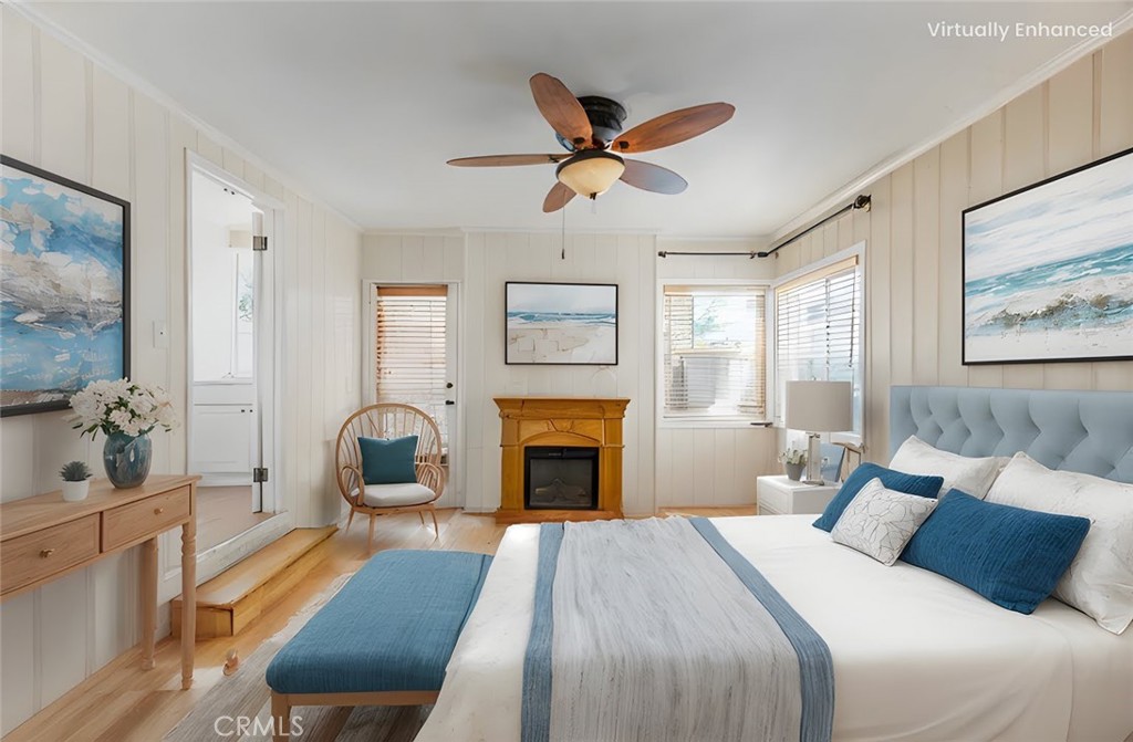 Primary Bedroom downstairs virtually staged - 31621 Summit Road, Laguna Beach CA 92651 - photo 1