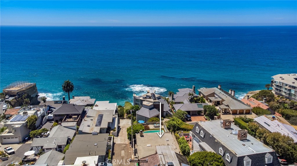 DRONE VIEW OF HOME - PANAROMIC VIEWS OF ICONIC LAGUNA BEACH COAST! - 31731 Seacove, Laguna Beach CA 92651 - photo 6