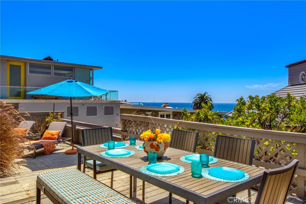 OCEAN VIEWS FROM LOWER DECK LOUNGE AND OUTSIDE DINING AREA! - 31731 Seacove, Laguna Beach CA 92651 - photo 9