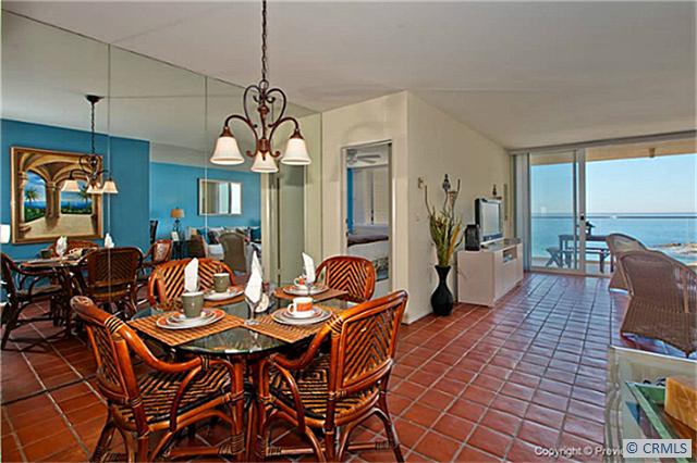 Dining area with paver floors, looking out to views... - 31755 S COAST Highway 210, Laguna Beach CA 92651 - photo 1