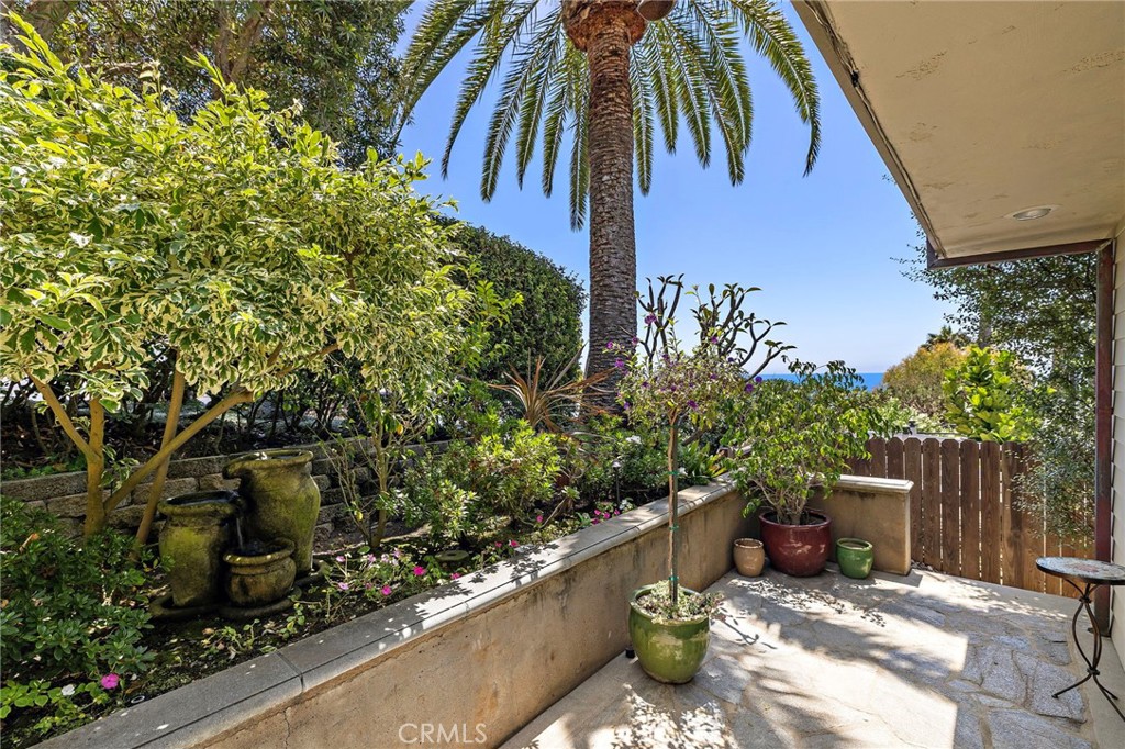 Patio located off the primary bedroom. - 31953 10th Avenue, Laguna Beach CA 92651 - photo 29