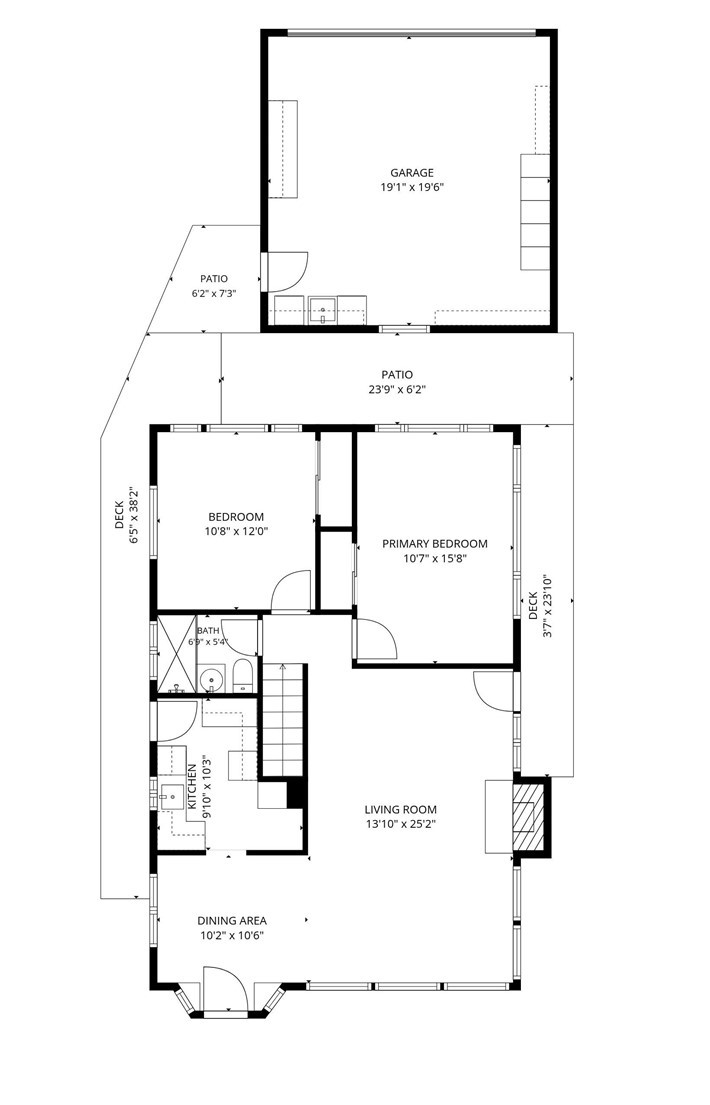 Main level Floorplan with 2 car garage, wrap around outdoor and large spacious great Ocean, sunset, hills, city lights v - 32021 & 32001 sunset Avenue, Laguna Beach CA 92651 - photo 42