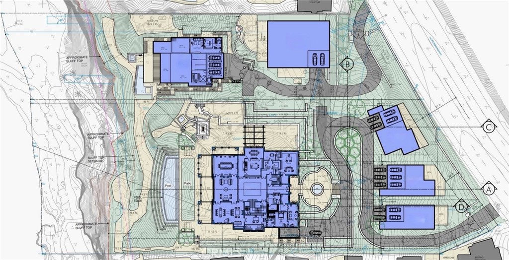 Proposed 4 Acre Family Compound Site Plan - 32229 Coast Hwy, Laguna Beach CA 92651 - photo 3