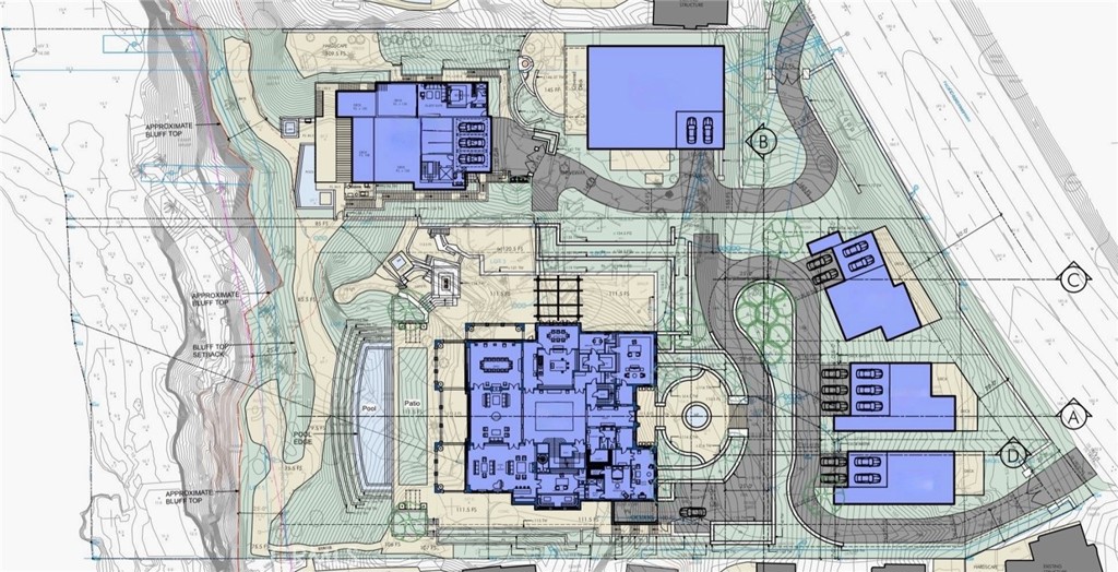 Proposed 4 Acre Family Compound Site Plan - 32229 Coast Hwy, Laguna Beach CA 92651 - photo 3