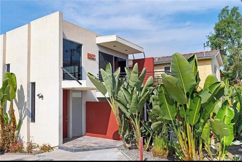 Exterior of the house. 2 car attached garage is to the left . - 350 Bluebird Canyon Drive, Laguna Beach CA 92651 - photo 1