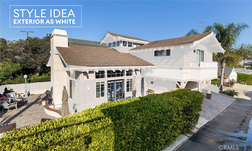 Photoshopped to show what exterior would look like white - 361 Cress Street, Laguna Beach CA 92651 - photo 1