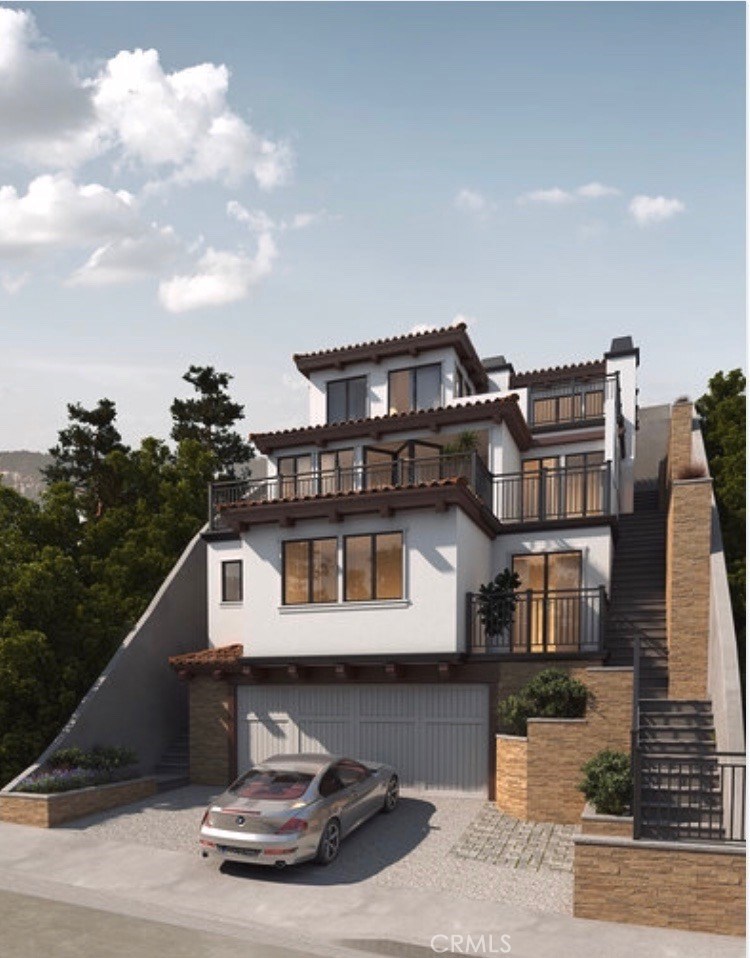 Artists rendering of proposed home - 375 Nyes Place, Laguna Beach CA 92651 - photo 1