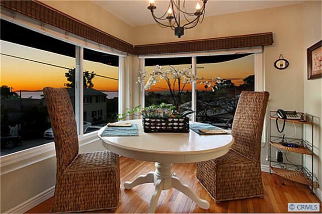 Dining room with ocean and Emerald Bay views - 410 RUBY, Laguna Beach CA 92651 - photo 1