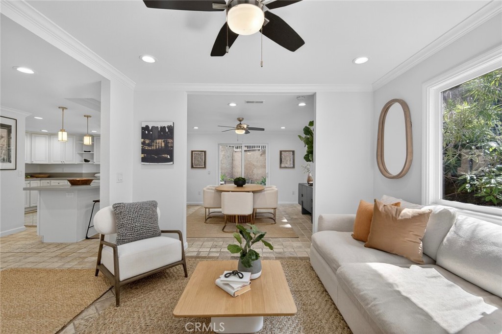 Family Room and Dining Room - 431 Nyes Place, Laguna Beach CA 92651 - photo 10