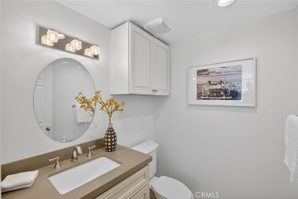 Half bathroom downstairs - 431 Nyes Place, Laguna Beach CA 92651 - photo 18