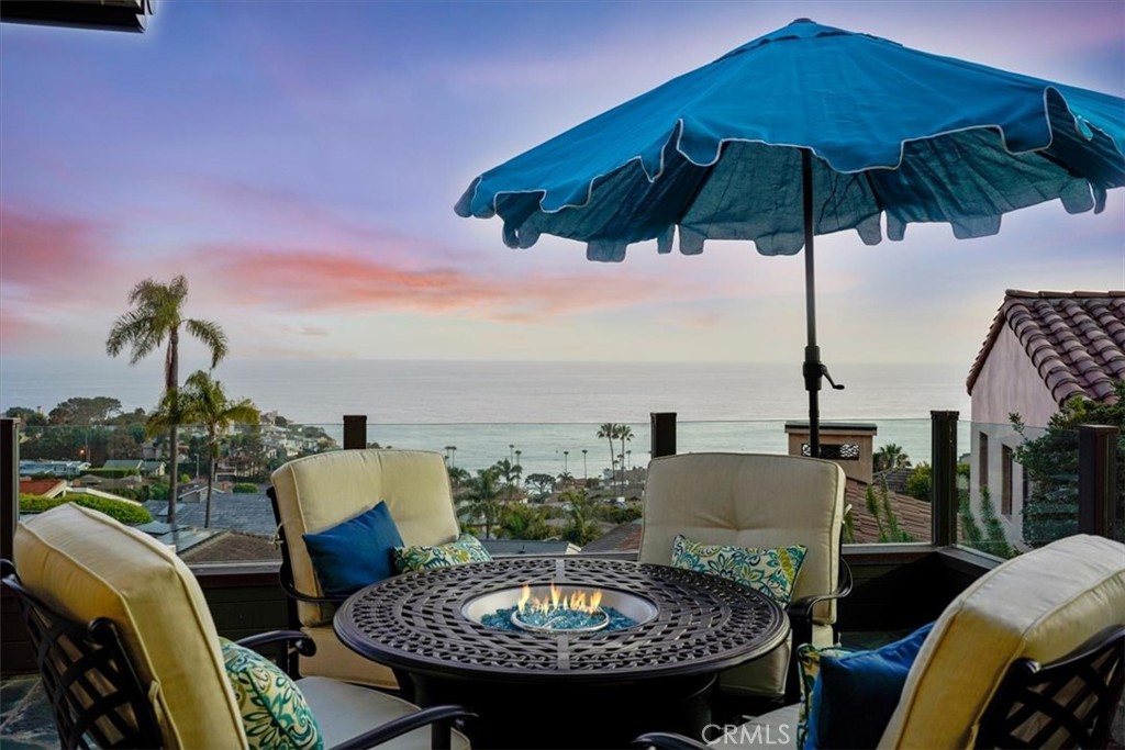 Front Patio Seating and Fire Table - 437 Emerald Bay, Laguna Beach CA 92651 - photo 14