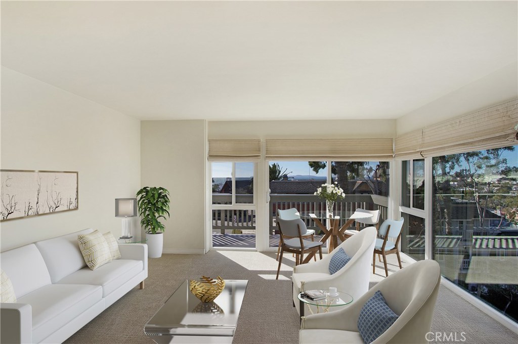 Living Room and Balcony - 442 THIRD Street, Laguna Beach CA 92651 - photo 1