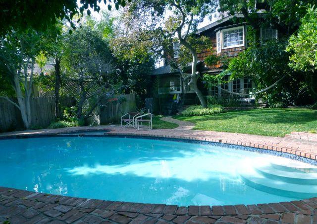 Private and peaceful backyard with pool, spa, patios and sprawling lawn. - 447 Locust Street, Laguna Beach CA 92651 - photo 1