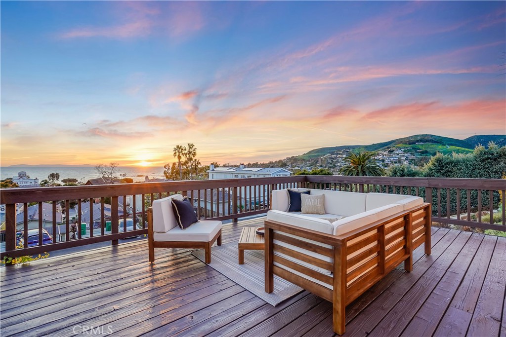Front deck has panoramic views of ocean, city lights, Catalina and hills. - 456 Bent, Laguna Beach CA 92651 - photo 1