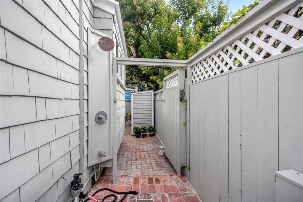 After a day at the beach an outdoor shower awaits you. - 501 Lombardy Lane, Laguna Beach CA 92651 - photo 26